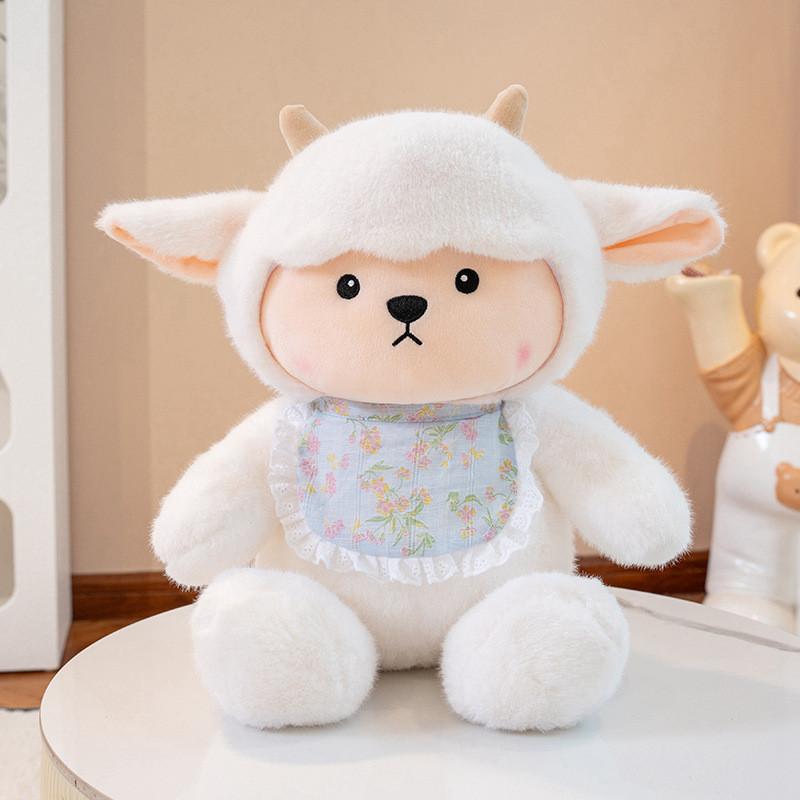 

Плюшева іграшка-вівця з наповнювачем з поліпропіленової бавовни для комфорту та обіймів дитини Bib,22cm