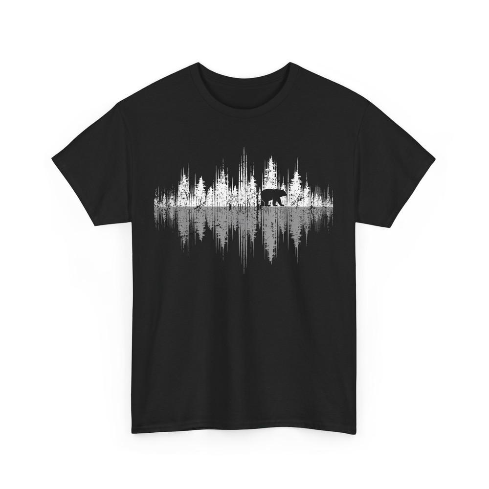 

Nature Trees Reflection Wildlife Lovers Bear Women Men T-shirt L