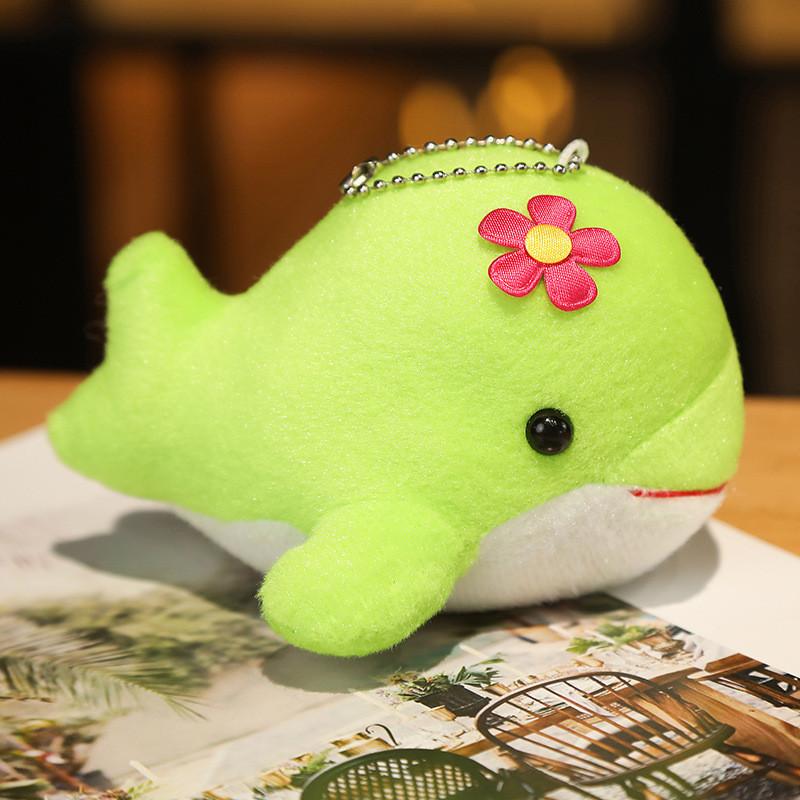 Cute Ocean Animal Plush Dolphin Keychain Adorable Whale Stuffed Toy Soft Short Plush