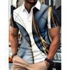 Spring Summer New Men Clothes Short Sleeve Fashion 3D Digital Print Polo Shirt Men Golf Polo Shirt Tops 100% Polyester