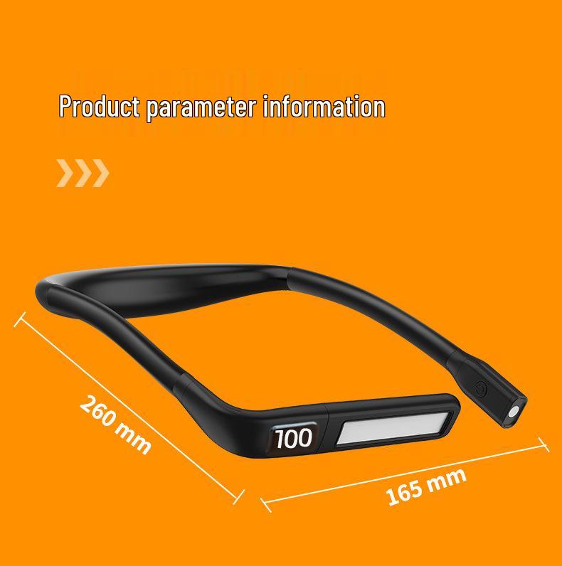 Digital Display Neck-Hanging Eye Protection Lamp for Reading, Camping, and Outdoor Use