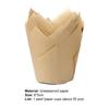 50 Stück Tulpen Muffin Blume Form Becher Einwegpapier Feiertagsparty Cupcake Förmchen Küche