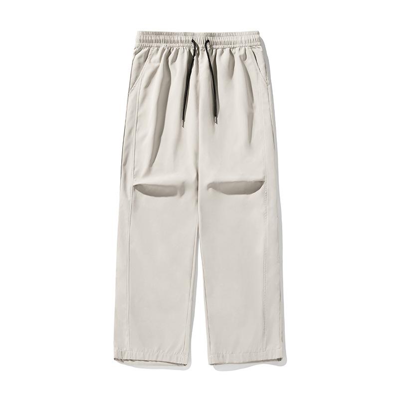 

Мужские и женские повседневные брюки-карго с завязками на талии, мешковатые широкие брюки, брюки для мужчин, уличные спортивные штаны, спортивные штаны для бега 2XL бежевый