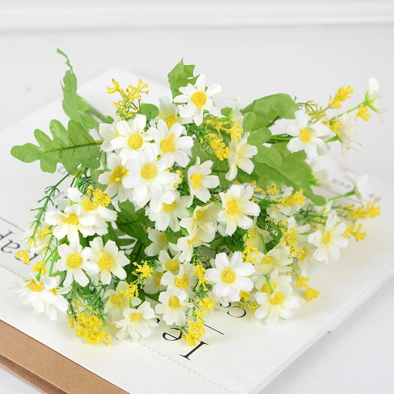 Artificial Flowers Daisies UV Resistant Colorfast Plastic Plants Home Wedding Windows Outdoor Decor  DIY Artificial Flowers