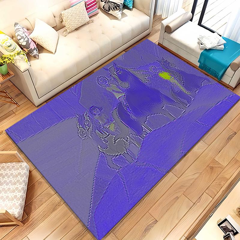 Cartoon Spirit Riding Free Horses Living Room Non-Slip Area Rug Soft Carpet for Bedroom Kids Playroom Sofa,Home Decor Doormat