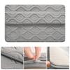 Absorbent Bathroom Mat Fluffy Doormat Foot Drying Mat Slip Resistant Backing