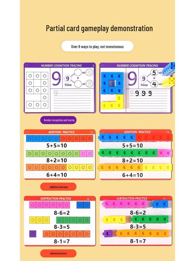 Montessori Educational Building Blocks for Kids: Enhance Spatial Thinking and Intellectual Development with Durable Plastic Toys.
