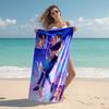1pc KPop Demon Hunters20 Beach Towel, Comfortable and Thick, and Swimming/Bath/Picnic/Camping Towel, Suitable for Seaside Beaches