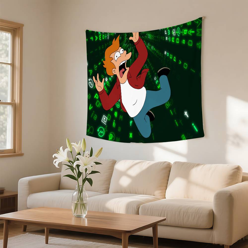 FFuturamas Tapestry Wall Hanging Tapestry Art Deco Blanket Curtain Hanging At Home Bedroom Living Room Decor