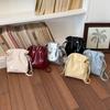 Borsa a secchiello con coulisse in PU da donna Borsa a tracolla con più colori Leggera Borsa a mano quotidiana In offerta Borsa a spalla mini casual
