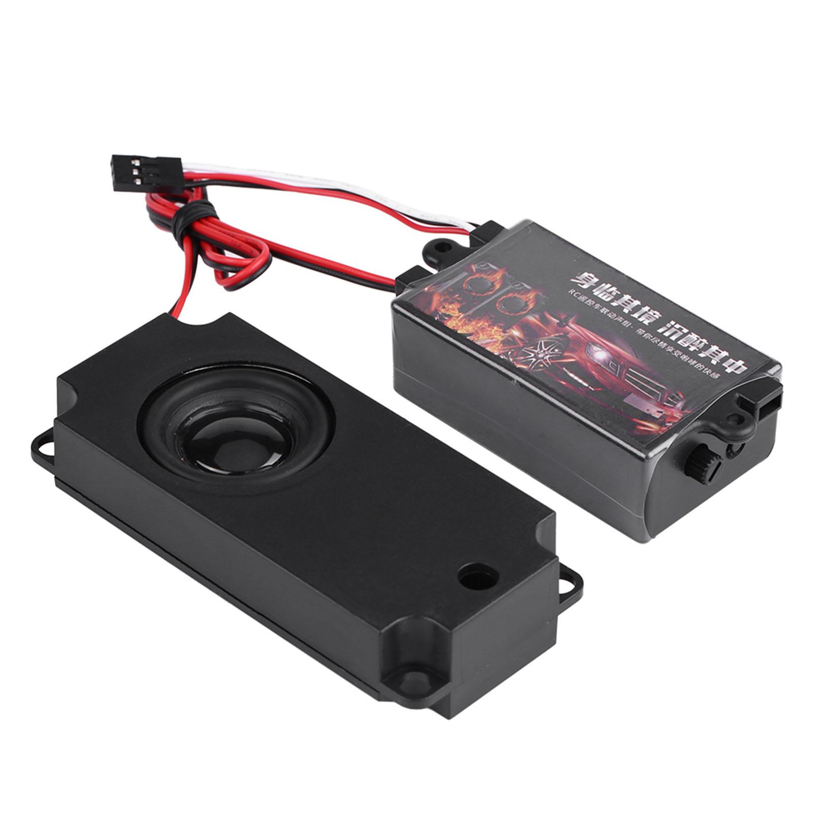 

RC Car Engine Sound Simulated Module Set Simulator with Speaker for 1 10 Vehicle (One Speaker)
