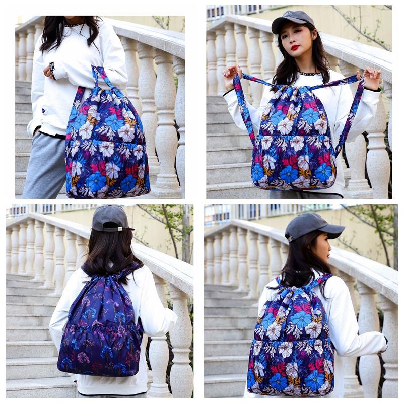 Nylon-Bündel-Taschen-Rucksack, Outdoor-Sporttasche, große Kapazität, leichter Reiserucksack