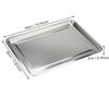 Kitchen Stainless Steel Thicken Food Storage Tray Rectangle Sausage Fruits Dish Hotel Metal Dinnerware Baking Pastry Pans Plate