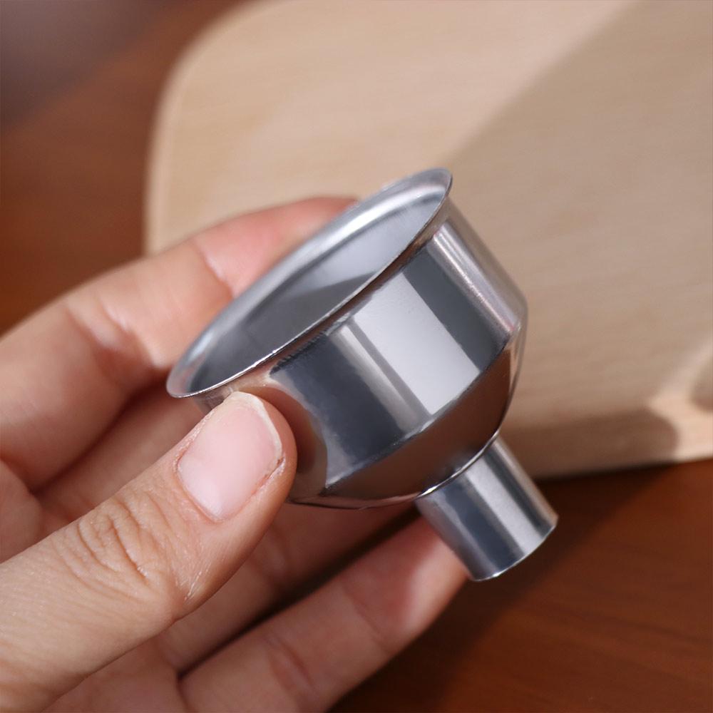 Small Mouth Stainless Steel Funnel S/M/L Mini Kitchen Liquid Dump Tool Bar Wine Funnel  Canning