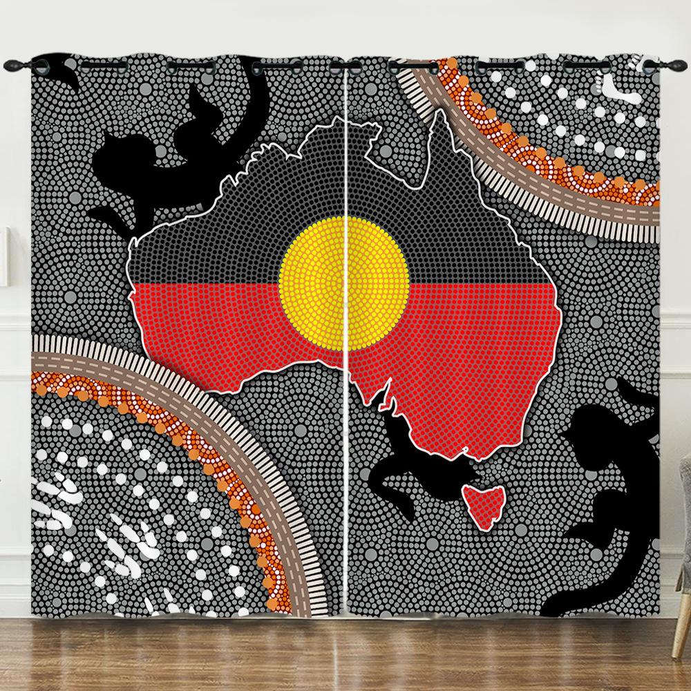 Tekstura Zasłony Zwierzę Gekon Żółw Ilustracja 3D Cyfrowy Druk Zasłona zaciemniająca z przelotkami