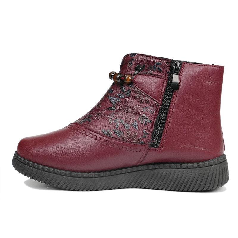 Forro polar, Engrosado, Suela blanda, Botas de nieve versátiles, Cómodos zapatos de algodón para mujer
