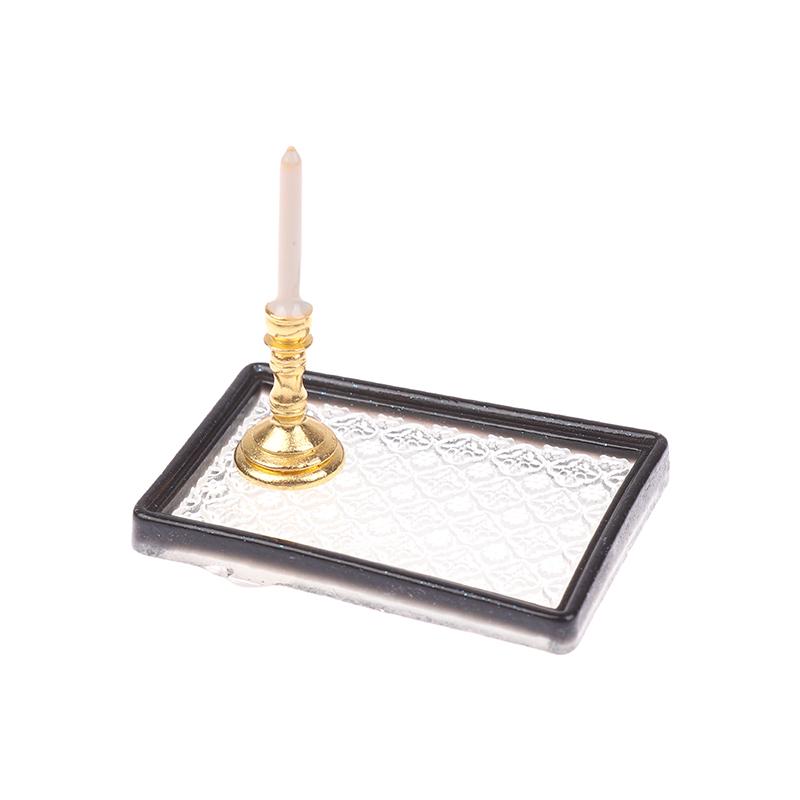 

1/12 кукольный домик имитация подноса свечей модель кукольный домик мини мебель украшения игрушка кукольный домик гостиная украшения