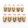 Pack of 10pcs 6mm 5mm Thread Motorcycle Main Jet M6 M5 Kit for DellOrto BGM Motoforce Carburetor Injector Nozzle Size 50-200