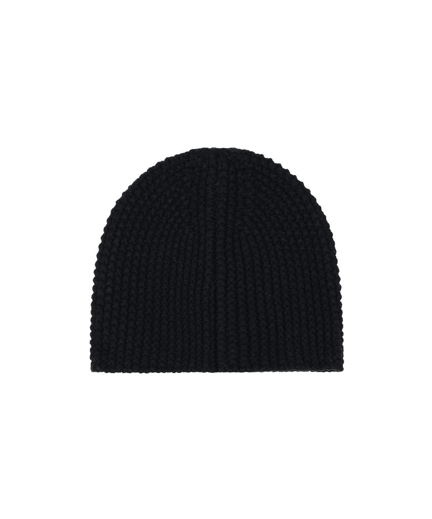 Bajal Va Square Label Cozy Beanie Black