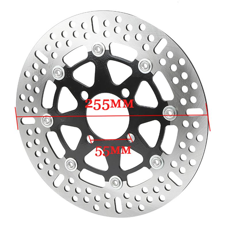 Universal motorcycle CNC aluminum 4-hole 255* 55 Floating disk brake disc for 800NK motorcycle