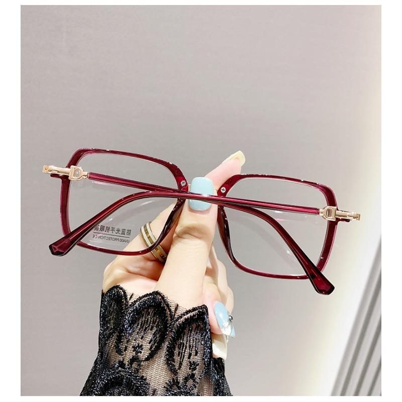 High-end High-definition Women's Full Frame Reading Glasses Blue Light Blocking Far Sight Eyewear Ultra Light Ladies Eyeglasses