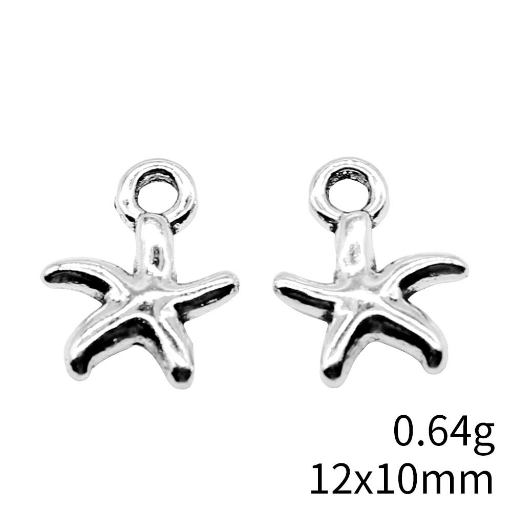 Seestern Meeres-Charms Kollektion Tier-Charms Für Strand-Thema DIY Armband Halskette Schmuckherstellung Zubehör Für