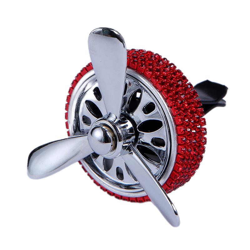 Creative Diamond Rotatable Air Force Car Perfume Solid Air Outlet Vent Clip Decoration Auto Conditioner Air Freshener Accessorie