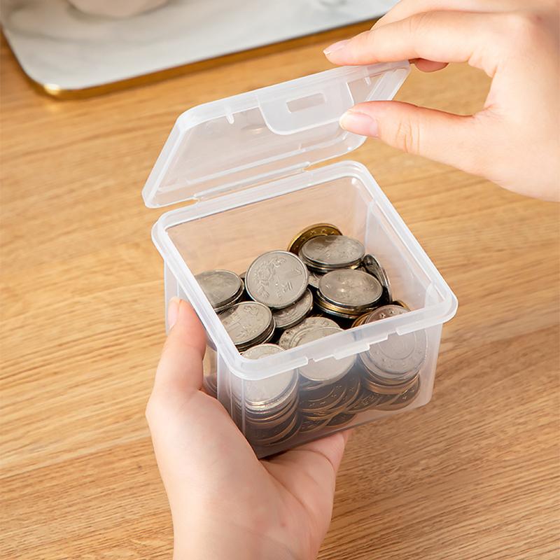 Portable Storage Box Paper Money Album Currency Banknote Case Coin Storage Collection Boxes Holder Transparent Plastic Case