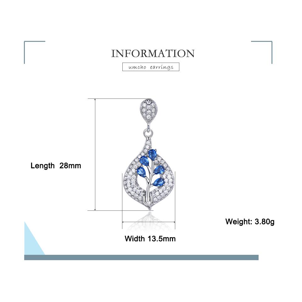Umcho Clip-Ohrringe für Damen Smaragd Edelstein Jubiläum Geburtstag Valentinstag Schmuckgeschenke