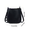 White Shoulder Bag Pu Leather Crossbody Bag Simple Small Square Bag  Outdoor