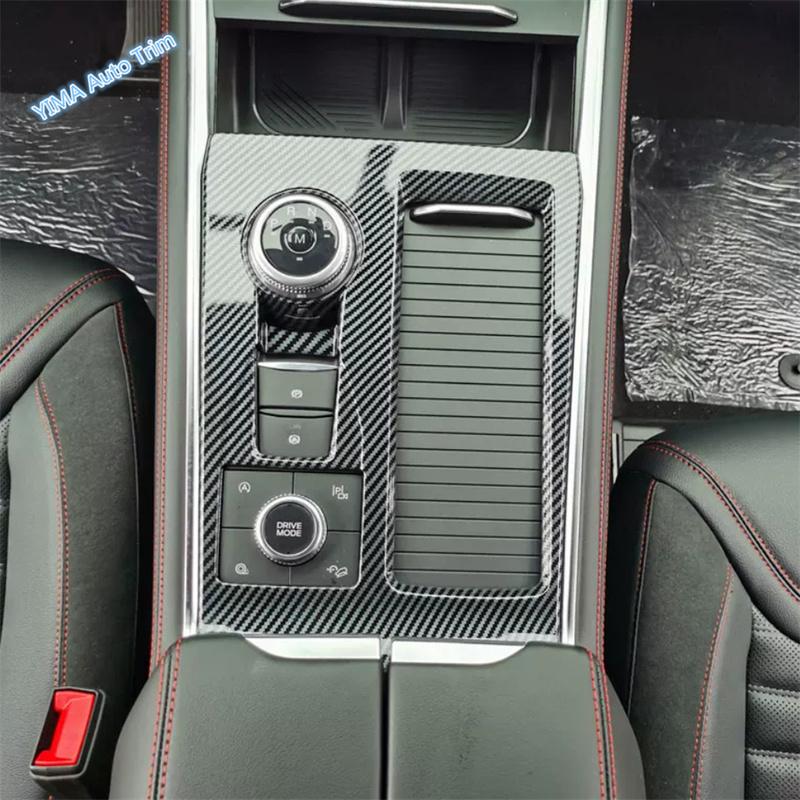 LHD Carbon Fiber Car Gear Shift Panel Control Center Console Stall Sequ Cover Trim For Ford Explorer  - 2026 Accessories
