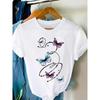 European Size Women'S Summer Fashion Versatile Outdoor Breathable Soft Comfortable Heat-Transfer Printed Short-Sleeved T-Shirt Casual Style