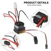 Black Red Brush Motor Speed Controller ESC With Fan Forward Current 600A Powerful Performance Versatile Compatibility