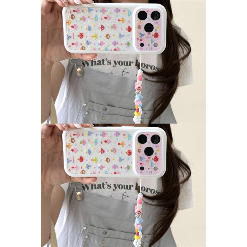 Custom Full-Screen Colorful Mushroom iPhone 17/16 Pro Max/15 Pro Case