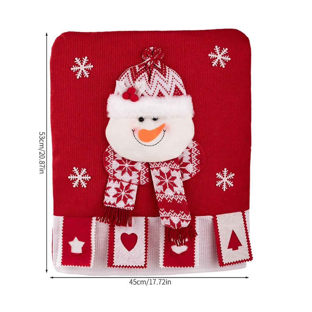 Weihnachts-Stuhlhussen Santa Schneemann Rentier Design Feiertag Festlich Heimdeko Weihnachtsfeier Ornament Einzigartige Weihnachtsdeko Geschenk