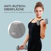 2 X 6kg Hexagonal Dumbbells Weights Set with Non-Slip Grip for Home Gym Workout, Grey