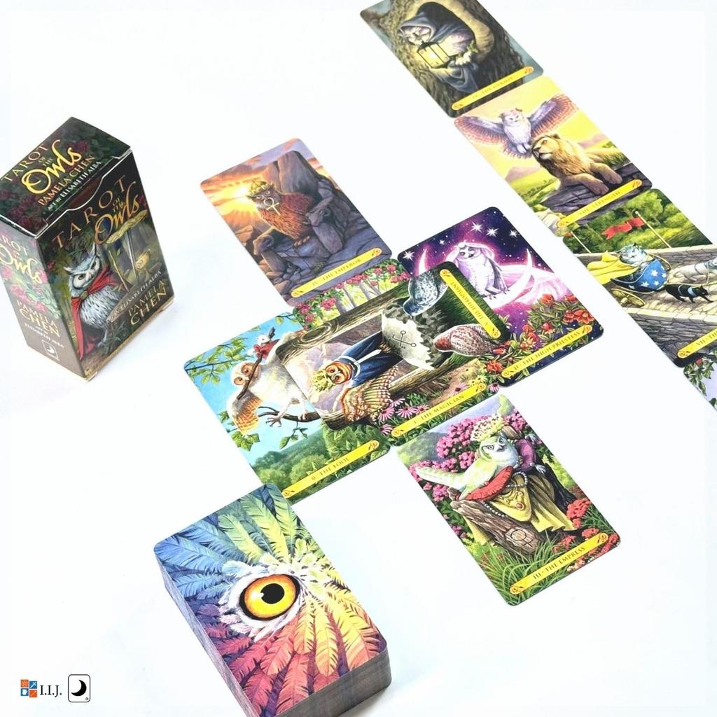 Tarot of the Owls Mini Tarot Waite 78 Mini Tarot Includes Japanese Authentic Product I.I.J Cards, Edition, Cards, Size, Reading, Instructions,