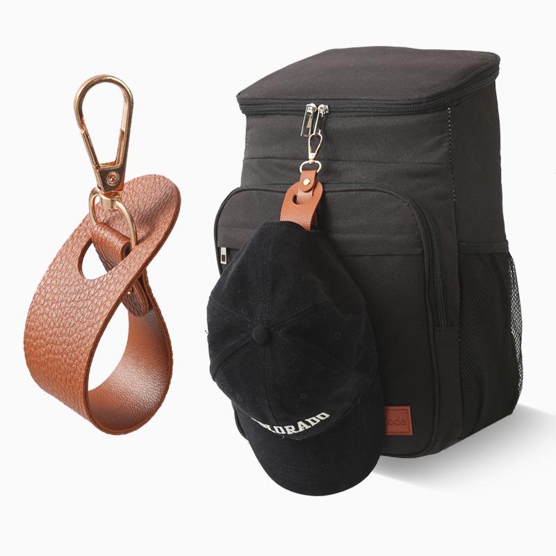 

Leather Hat Clip for Travel and Shopping - Securely Attach Summer Caps and Baseball Hats