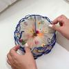 Large Intestine Circle Floral Hair Rope Korean Style Bun Rubber Bands Flower Lace Hair Ring  Daily