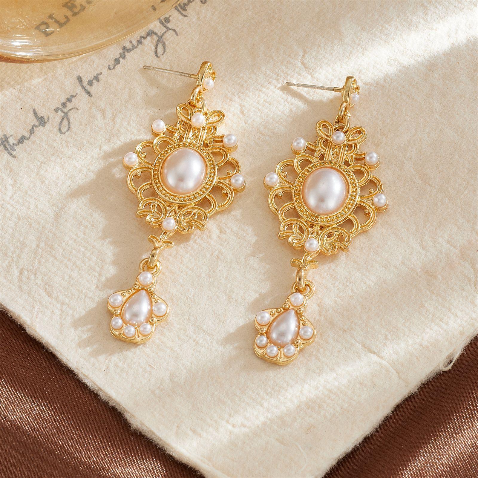 Baroque Pearl French Water Drop Earrings