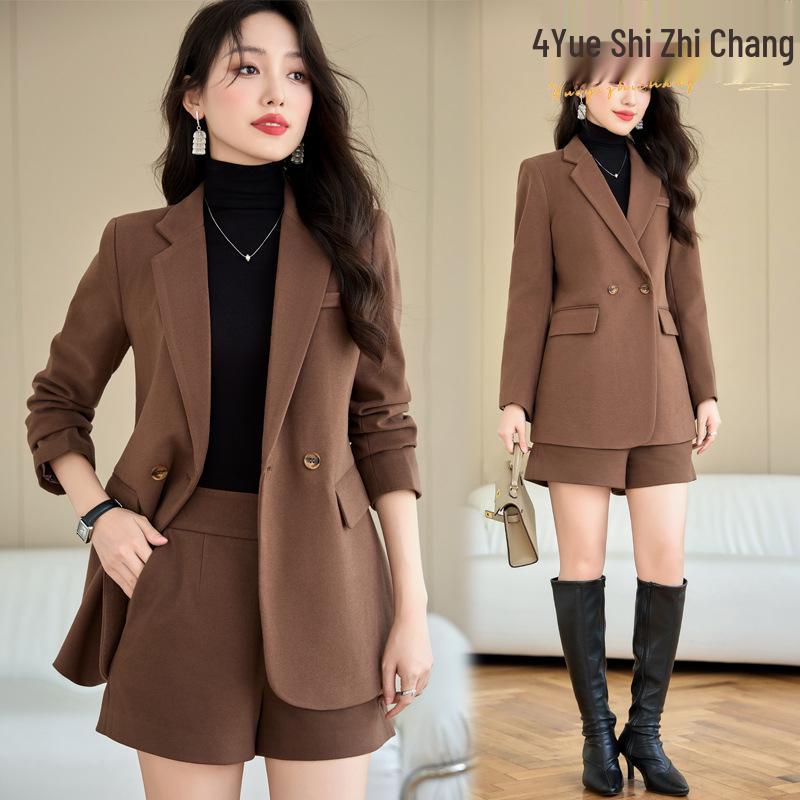 

Women s Khaki Suit Set - Spring/Autumn 2024 High-End Workwear Collection M