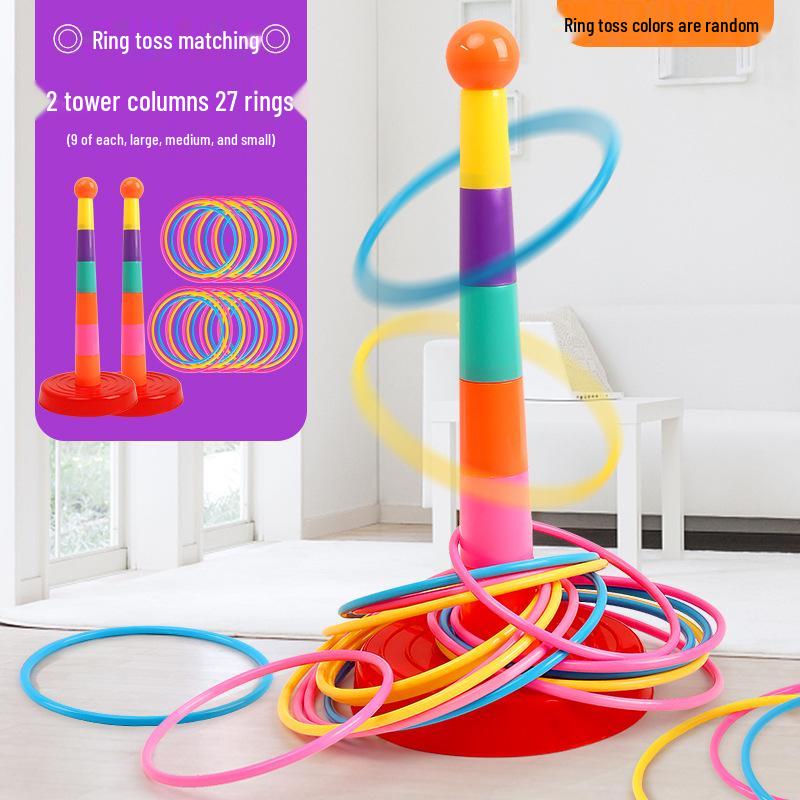 Children's Educational Ring Toss Game for Hand-Eye Coordination and Parent-Child Interaction