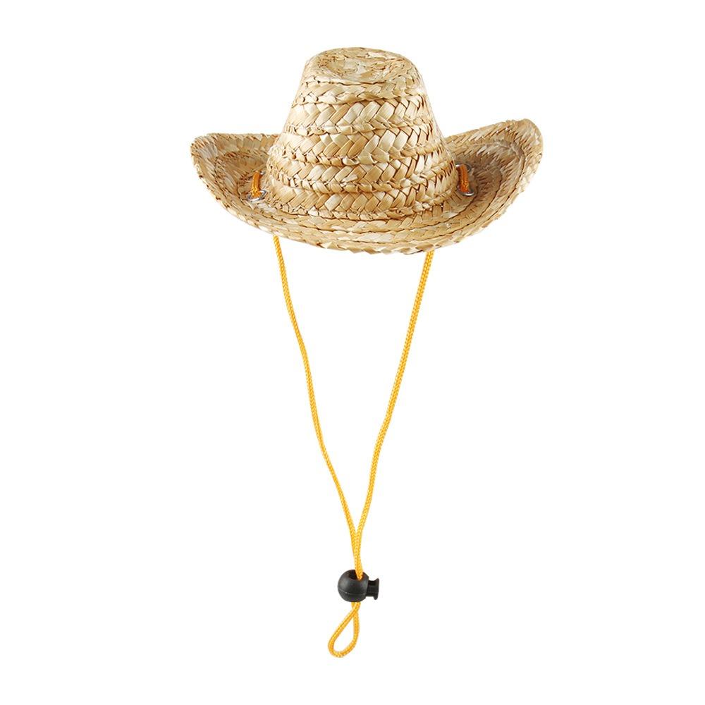 

Pet Supplies Straw Hat Cat Sun Hat Pet Small Straw Hat, Hat Straw Hat S