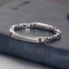 2026 Retro Old Personality Safe Pattern Couple Bracelet Retro Pure Hand-woven Bracelet Fashion Jewelry
