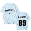 Tokyo Hotel Rock Band Print T-skjorte Street Uformelt sommer-kortermet universal-t-skjorte for kvinner og menn Klær Punk Tees