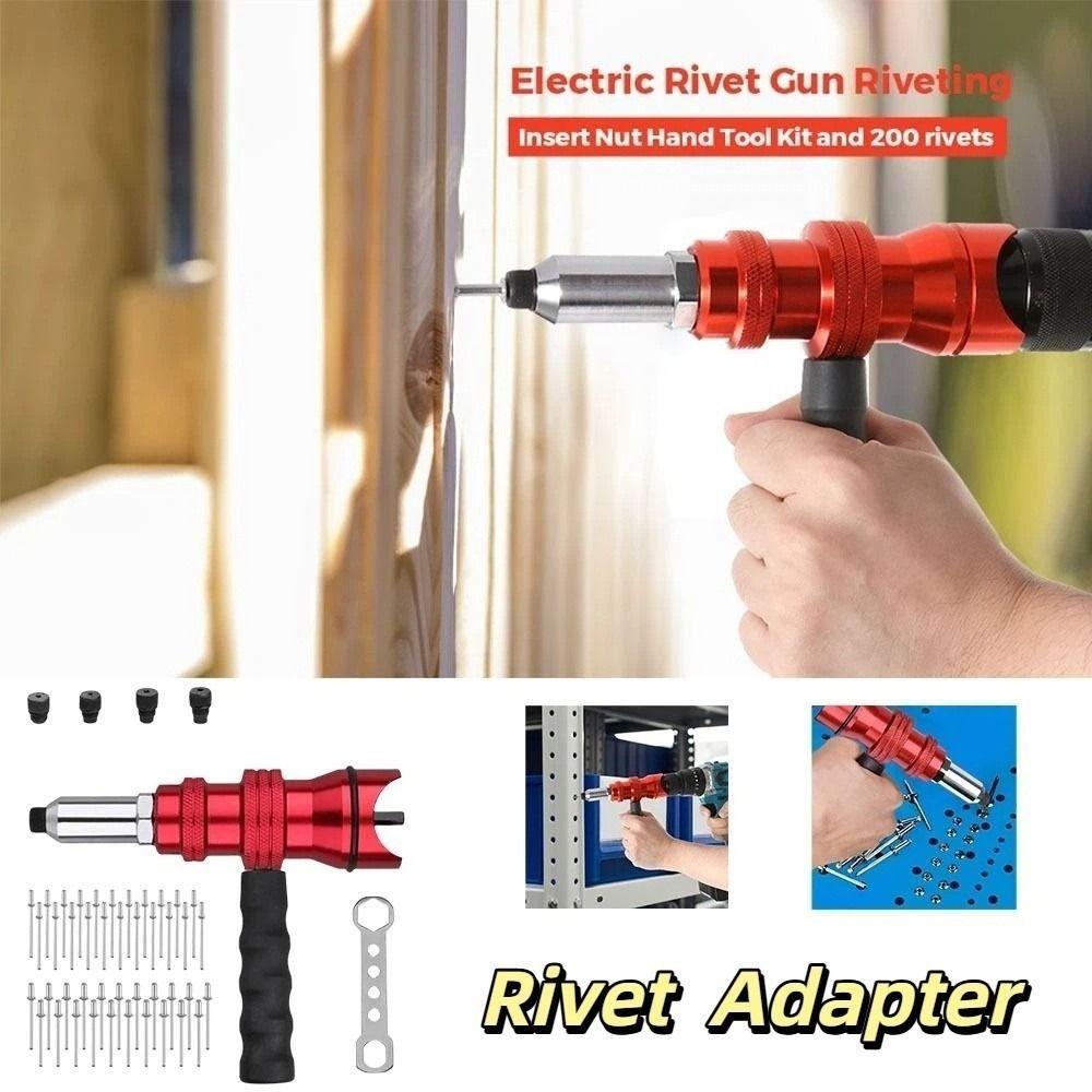 Aluminum Zinc Zinc Alloy Rivet Adapter Removable Plastic Handle Cordless Rivet Riveting Machine Furniture