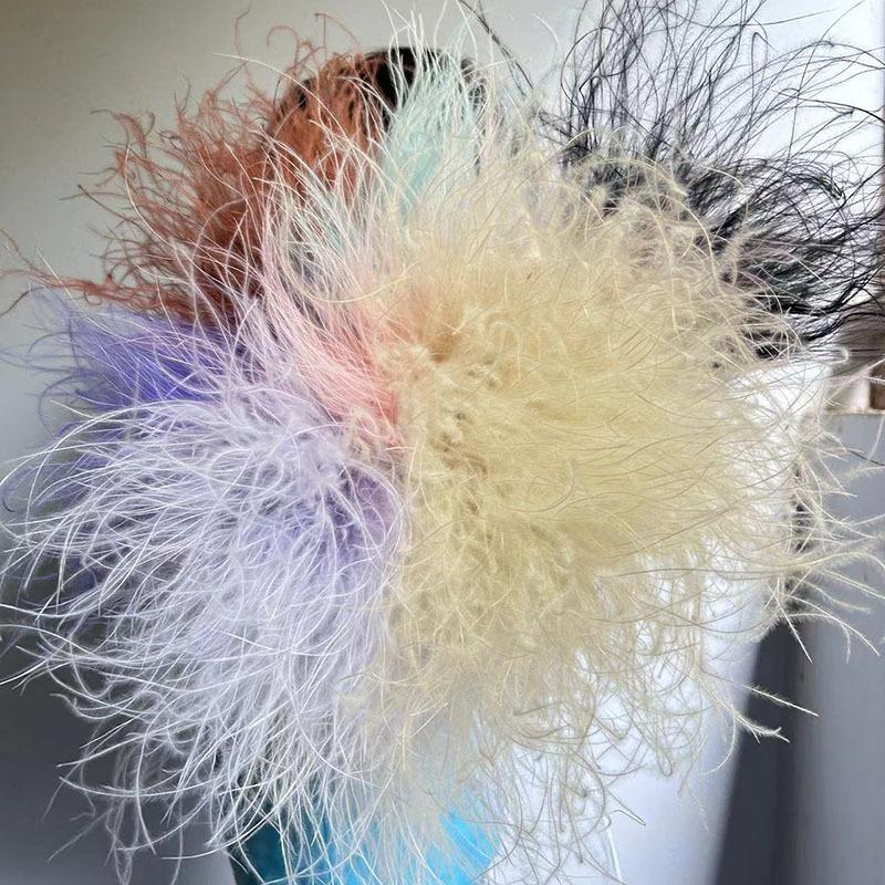 Long Pole Feather Grass Dried Flower Fluff Grass Needle Grass, Fresh And Smart Soft Decoration High-End Flower Diy Dried Flower Bouquet
