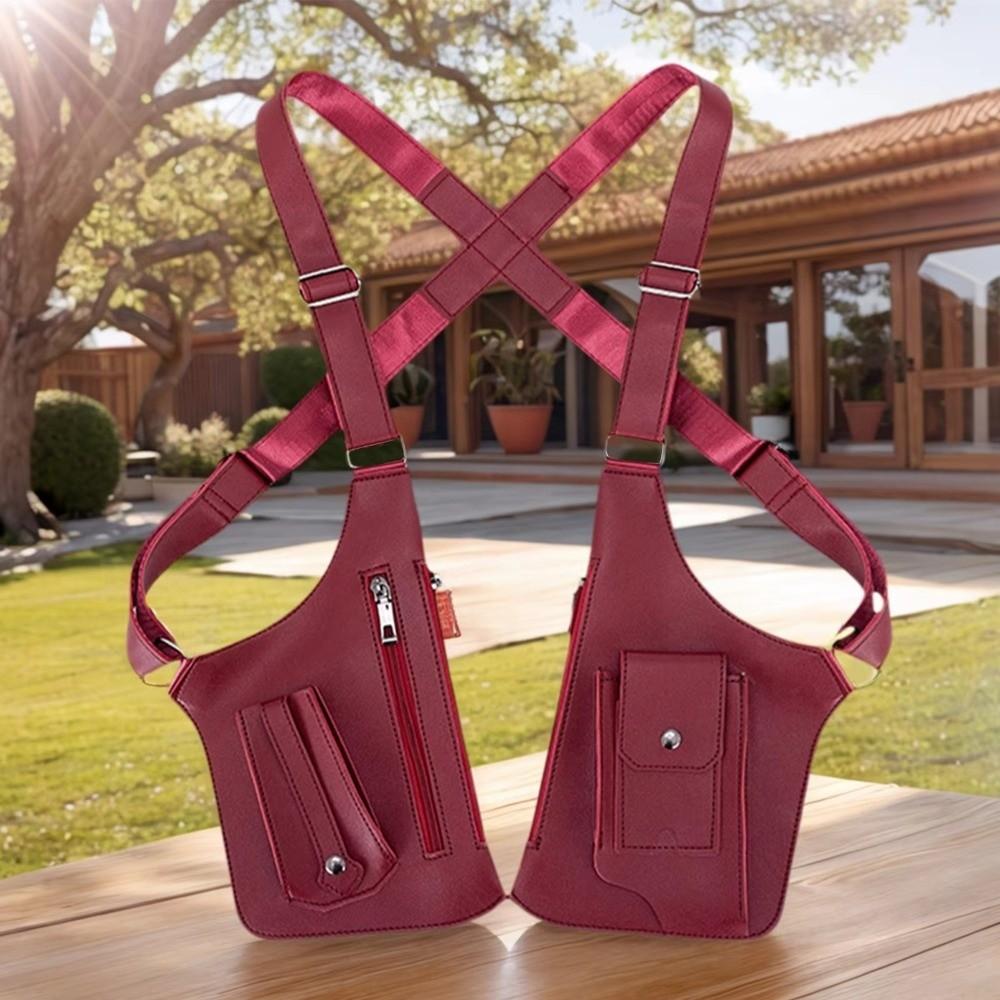 Vintage Anti-Theft Underarm Bag Adjustable Strap Mobile Phone Chest Bags  Travel Use