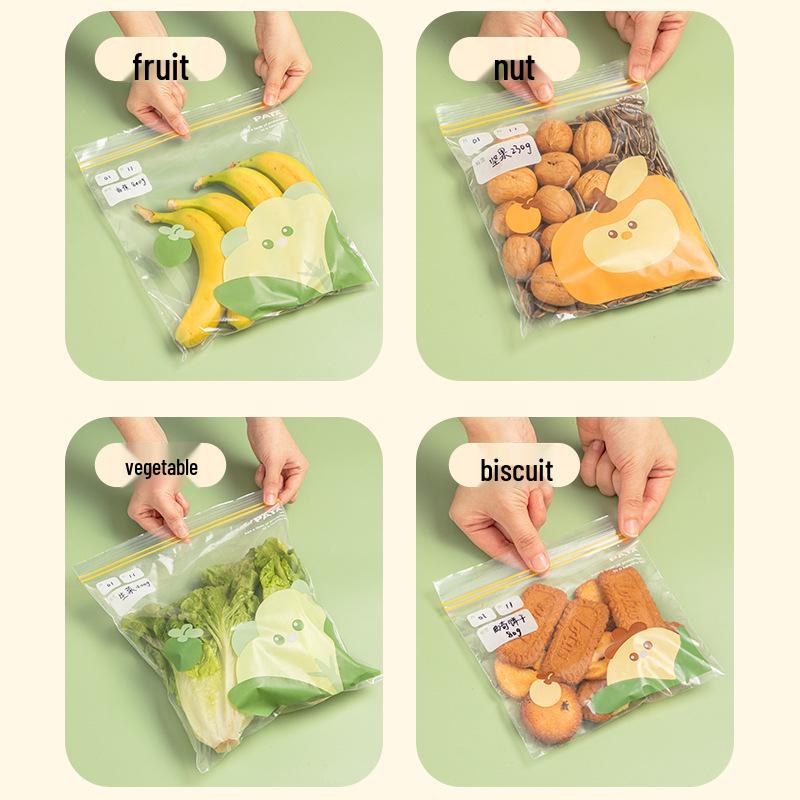 Thickened Self-Sealing Plastic Bags for Fresh-Keeping and Freezer Storage