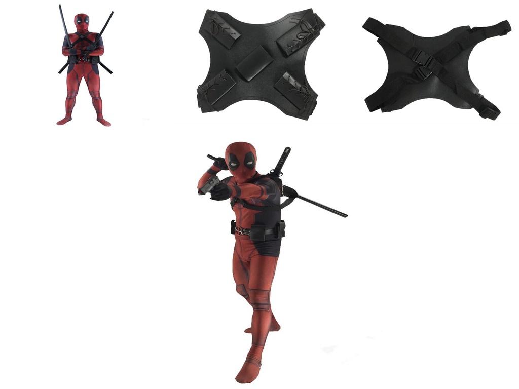 Fantástico Fato de Spandex de Corpo Inteiro Deadpool em Lycra com Tecido Respirável
